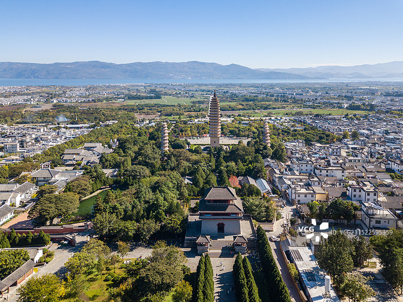 云南大理崇圣寺三塔图片素材