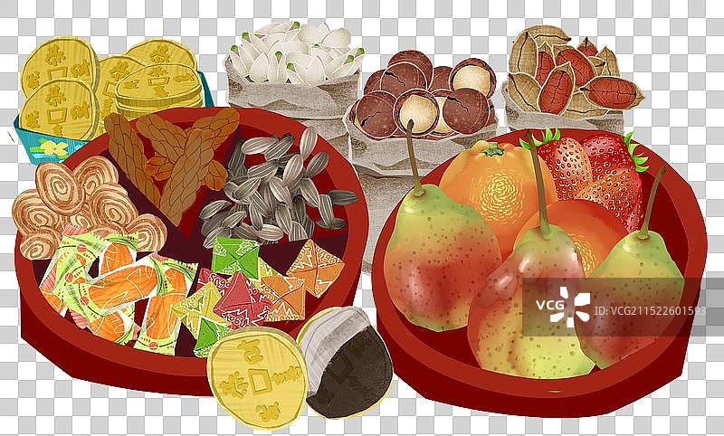 年货插画元素图片素材