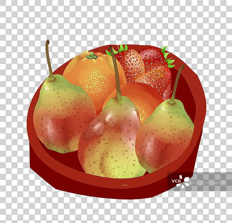 水果盘插画元素图片素材