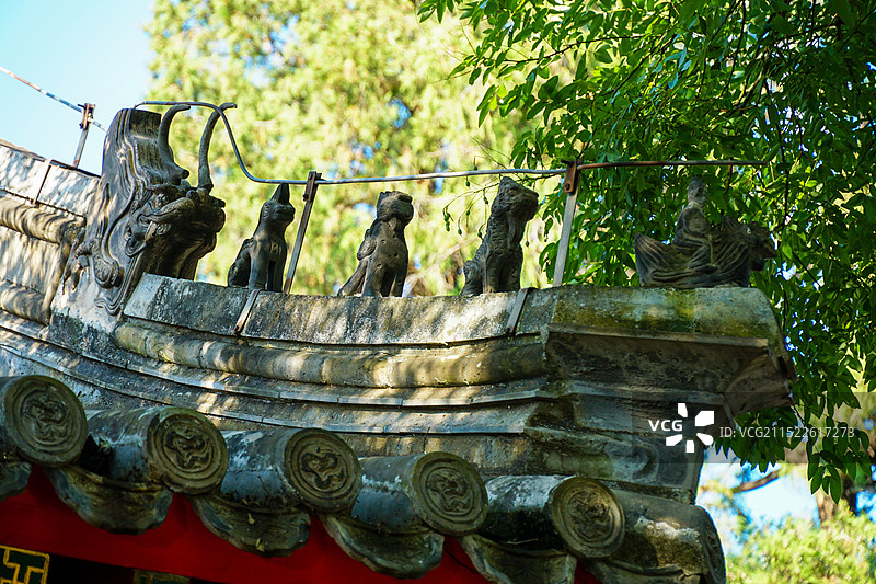 2024年10月8日，北京市石景山区首钢园，石景山古建群图片素材