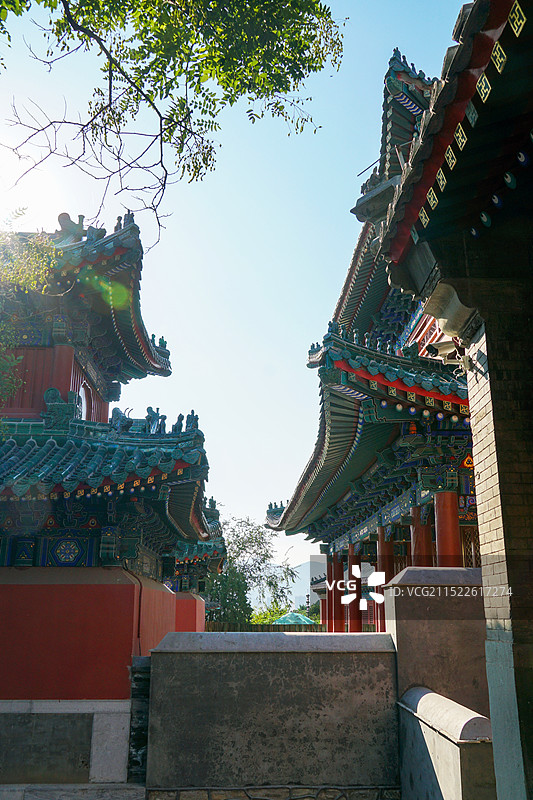 2024年10月8日，北京市石景山区首钢园，石景山古建群图片素材