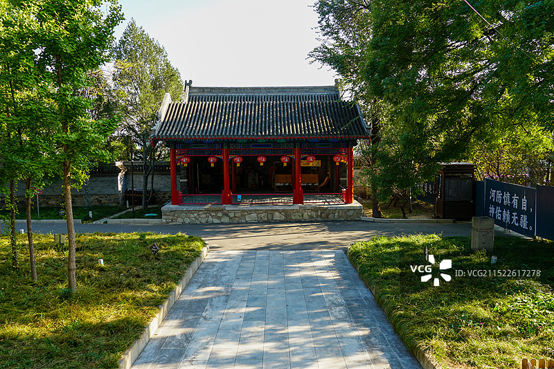 2024年10月8日，北京市石景山区首钢园，石景山古建群图片素材