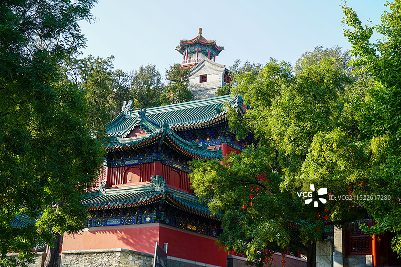 2024年10月8日，北京市石景山区首钢园，石景山古建群图片素材