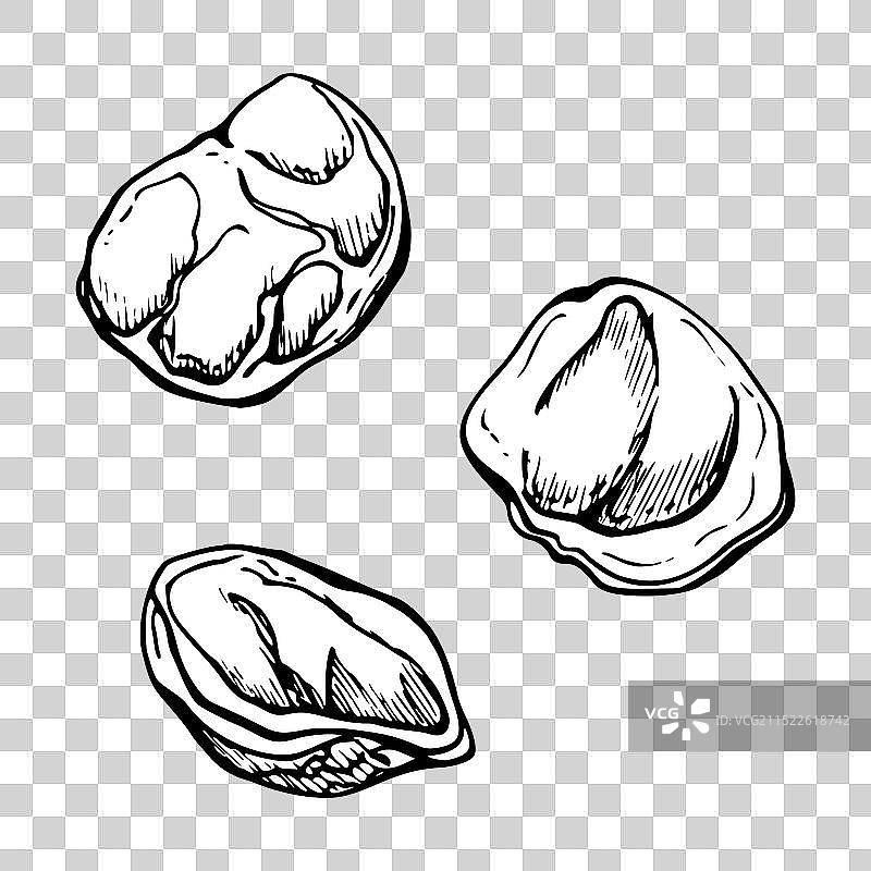 手绘墨水意大利面种类图片素材