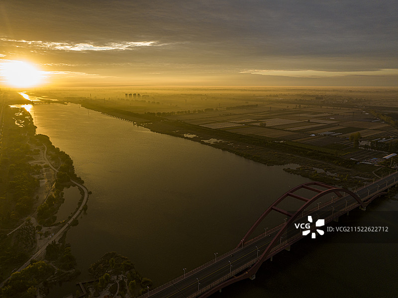 航拍安徽省宿州市灵璧县风光图片素材