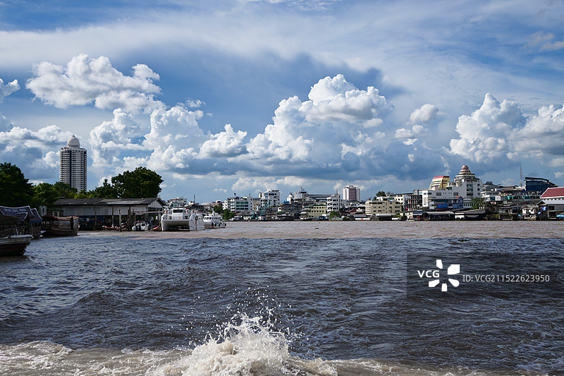 曼谷河景图片素材