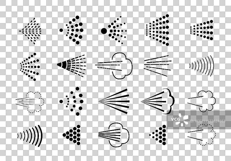 喷雾图标集合图片素材