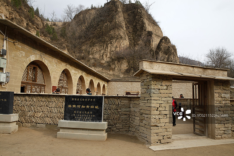 陕西延安梁家河村知青旧居图片素材