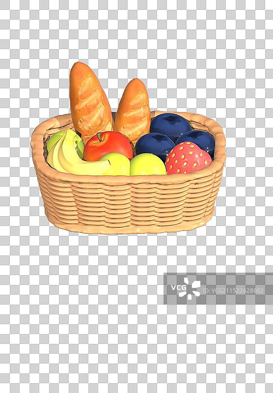 一篮水果图片素材