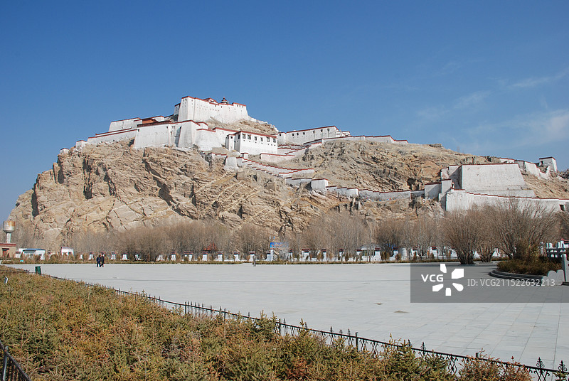 日喀则江孜宗山抗英遗址红色旅游景区图片素材