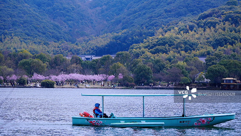 杭州湘湖跨湖桥景区图片素材