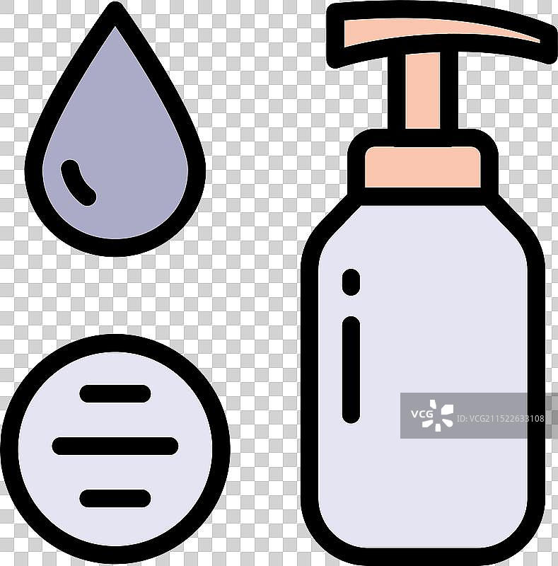 卸妆液隔离图标图片素材