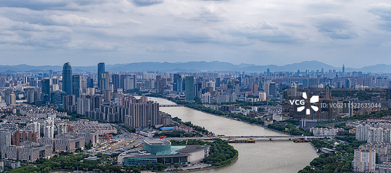 宁波余姚江姚江大闸 宁波江北航拍图片素材