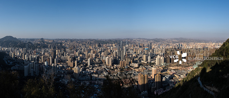 兰州城市风光，兰州全景图图片素材