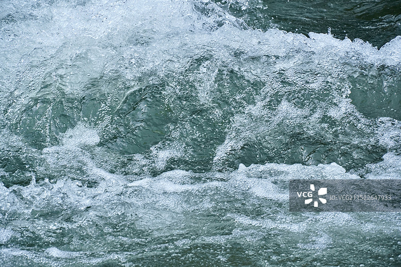 蓝色玻璃水 浪花 激流图片素材