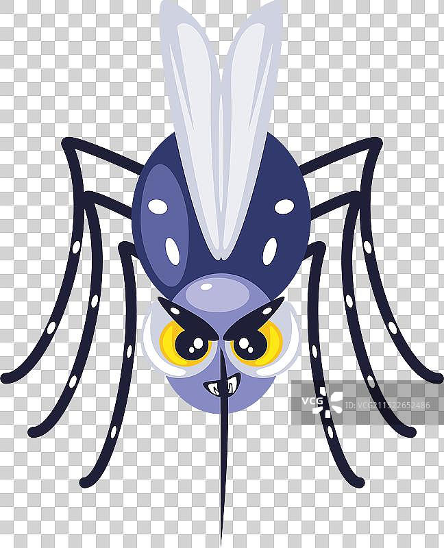 卡通登革热埃及伊蚊图片素材