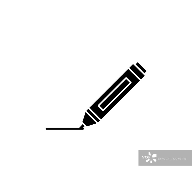 办公荧光笔符号图标集图片素材