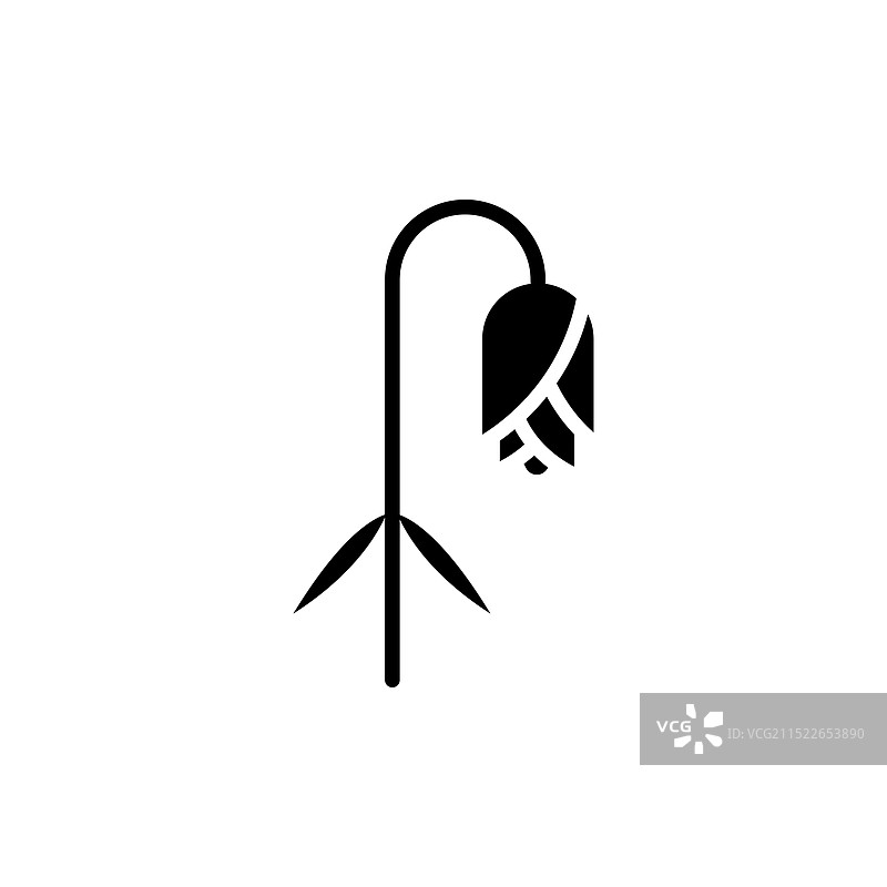 枯萎的花朵图标集植物死亡和枯萎图片素材