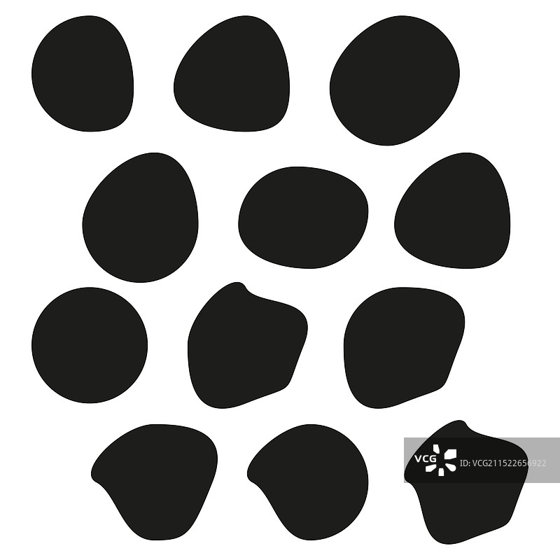 抽象鹅卵石形状有机石材纹理图案图片素材