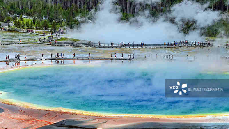 大楞镜泉（美国黄石国家公园）图片素材