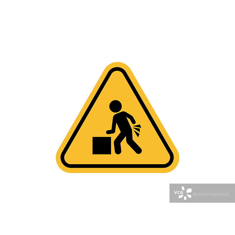 重物警告标志图标集图片素材