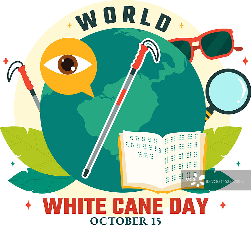10月15日国际盲人节图片素材