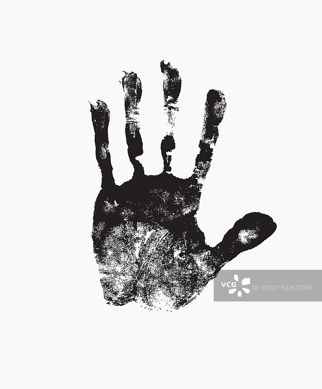 人类手掌黑色印记图片素材