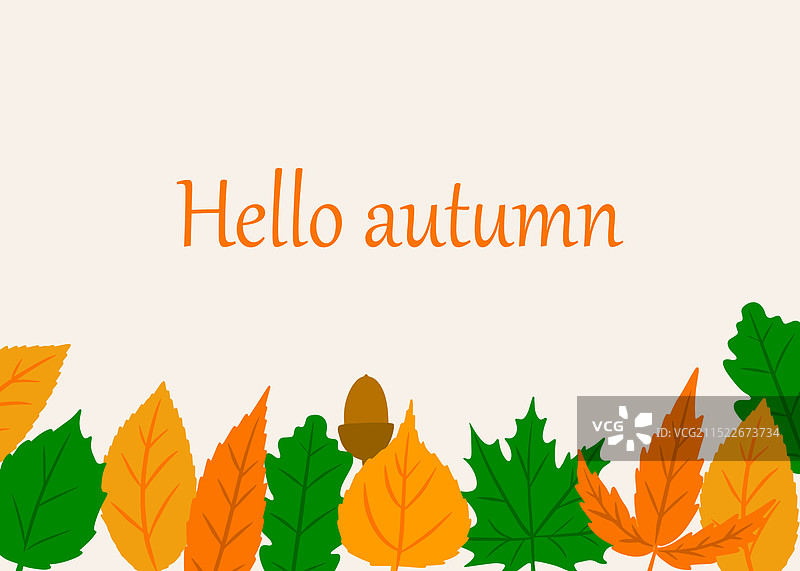 你好秋天图片素材
