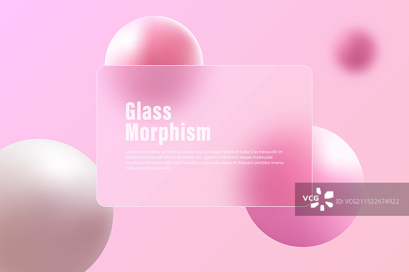 具有玻璃质感的创意演示设计图片素材