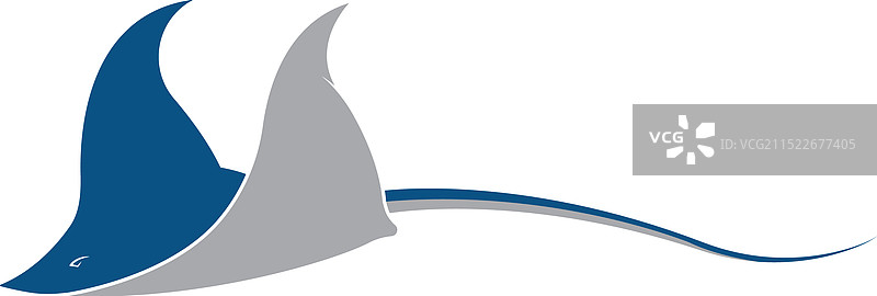 黄貂鱼logo插画图片素材