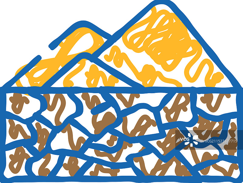 涂鸦风格的旱灾图标图片素材