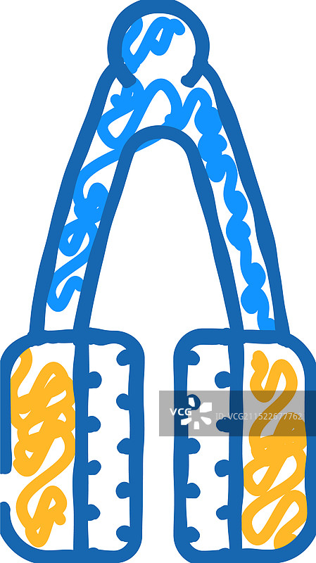 眼镜清洁海绵涂鸦图标图片素材