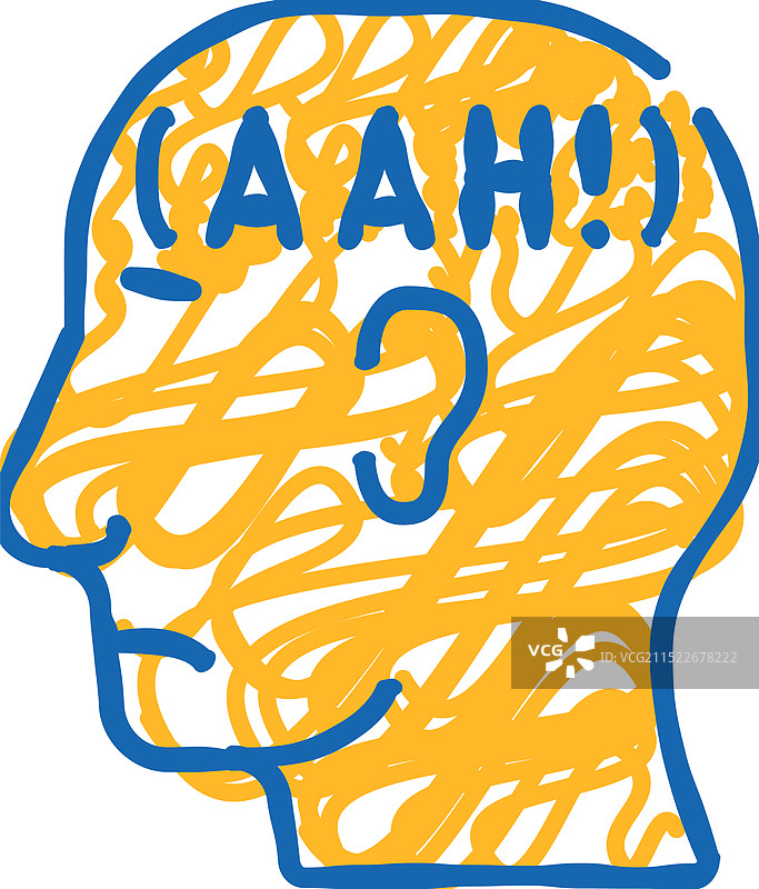 恐慌症涂鸦图标图片素材