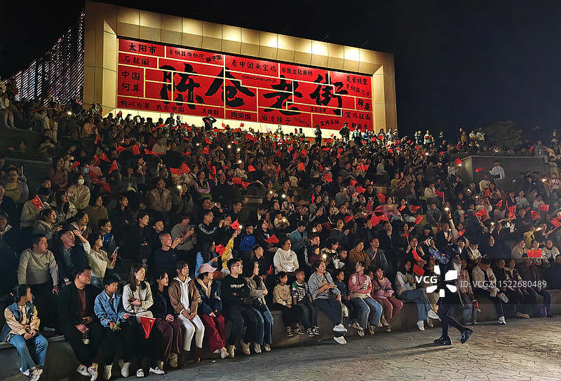 热闹老街图片素材