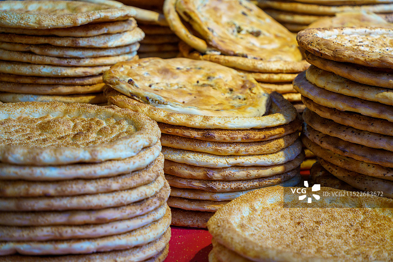 新疆传统美食烤馕图片素材