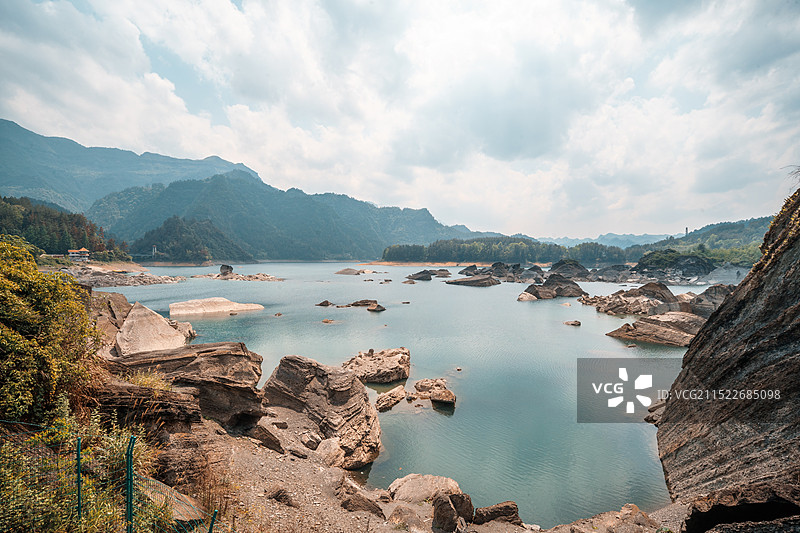 重庆黔江小南海地震堰塞湖国家地质公园风景区图片素材