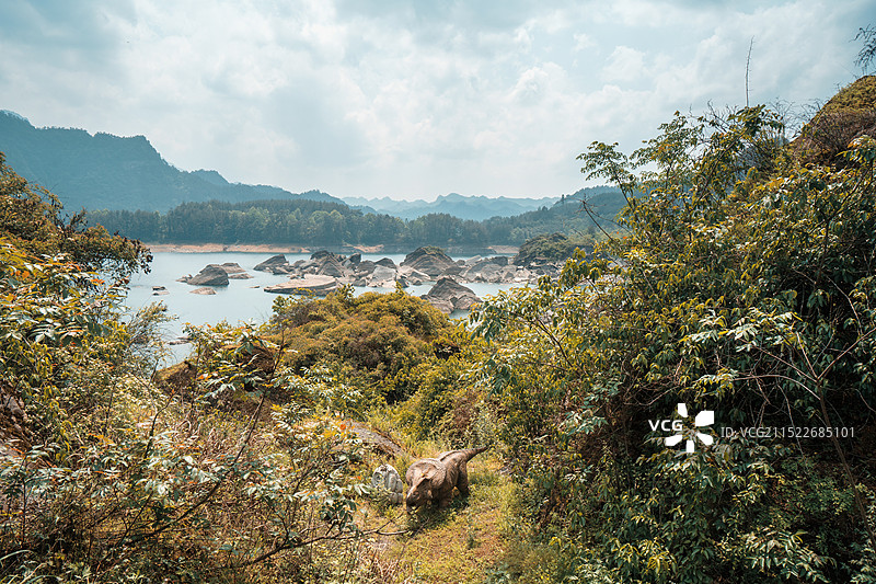 重庆黔江小南海地震堰塞湖国家地质公园风景区图片素材