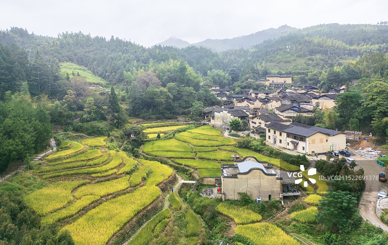 福建屏南厦地秋天风景图片素材