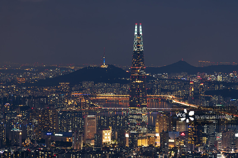 首尔乐天塔图片素材