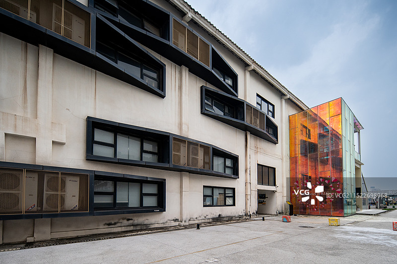 广东省广州市海珠湾艺术园区BIG创意园 B.I.G海珠湾艺术园区 移轴镜头拍摄图片素材