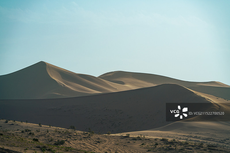 民勤外的腾格里沙漠图片素材