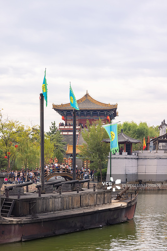 开封清明上河园西水门大宋东京保卫战演出图片素材