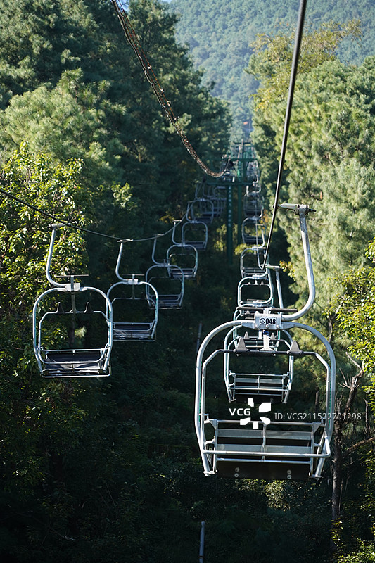 云南大理苍山的缆车图片素材