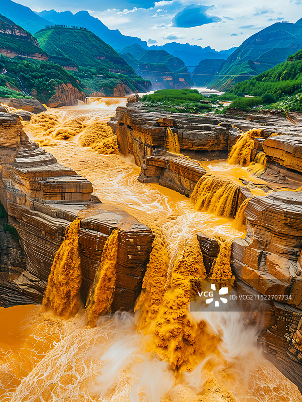 悠悠黄河水图片素材