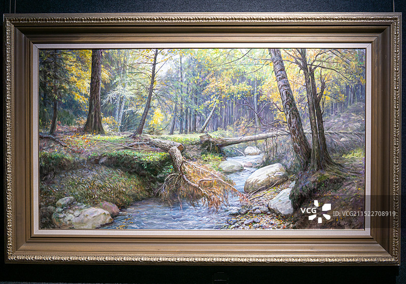 李自健 美术馆画图片素材