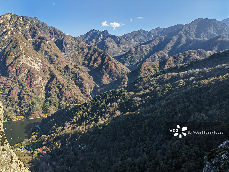 西安秦岭 翠华山 秋色 红叶图片素材