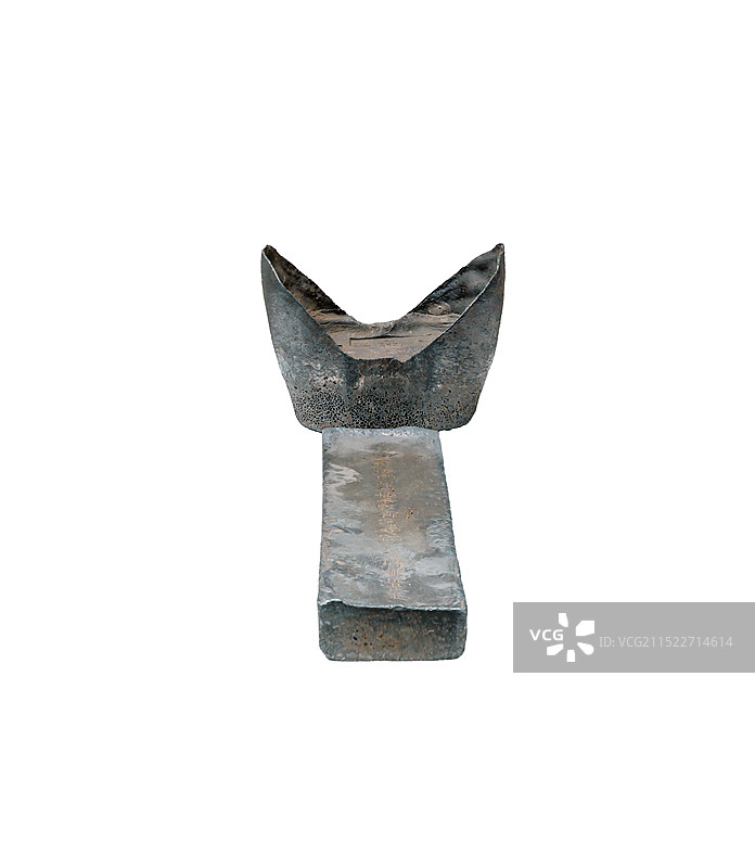 中国古代贵金属，清代，银元宝，银铤图片素材