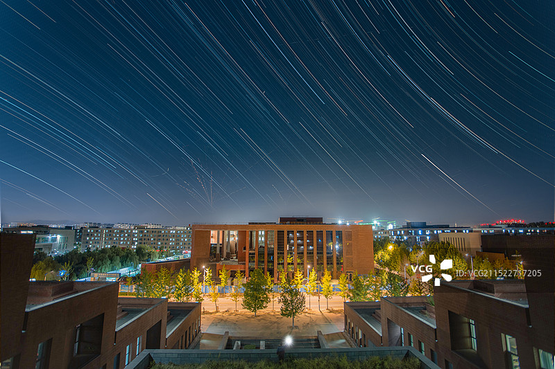 北京邮电大学星轨图片素材