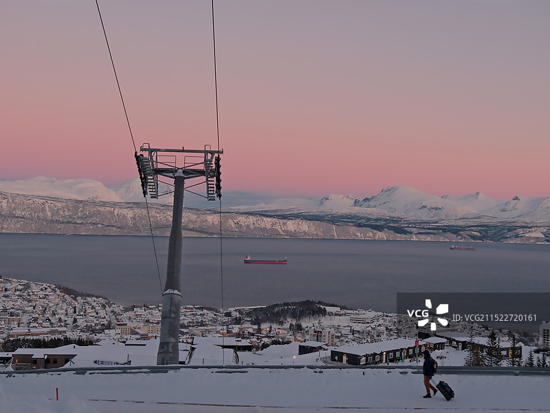 挪威滑雪场风光图片素材