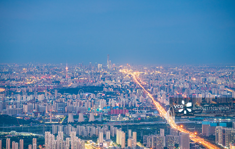 北京城市天际线图片素材